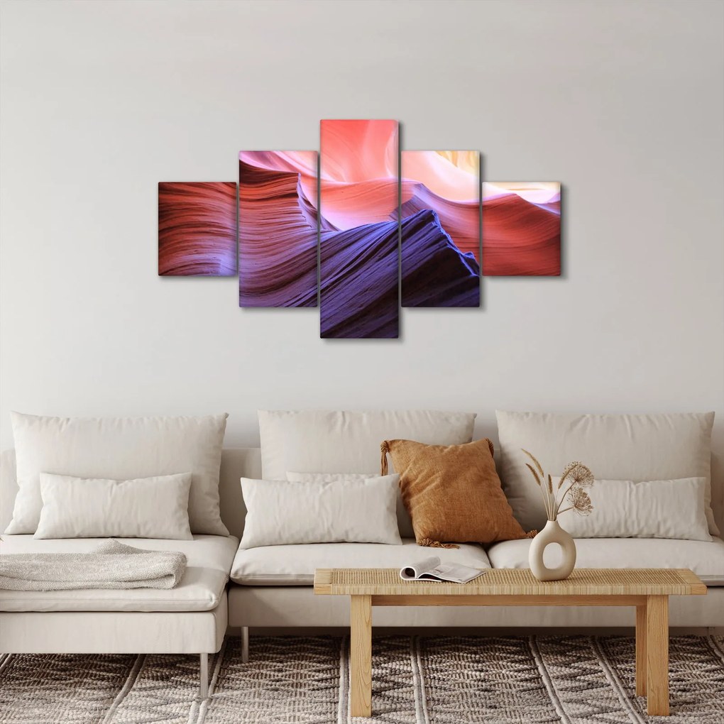 Obraz - kolorowy piasek (125x70 cm)
