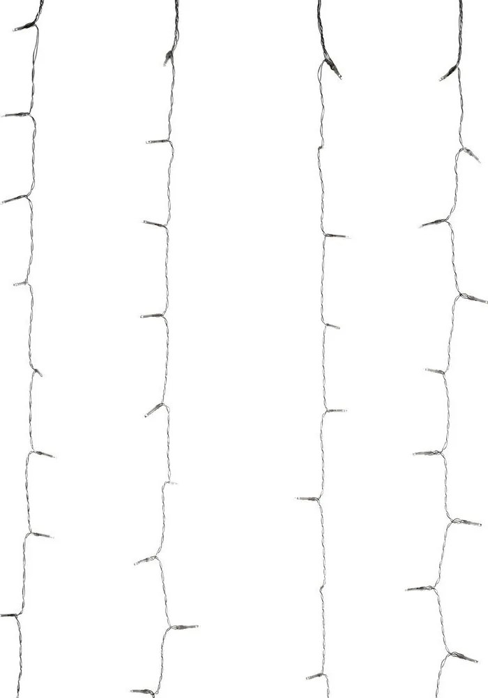 Kurtyna świetlna 220 LED, lampki dekoracyjne, ciepłe światło