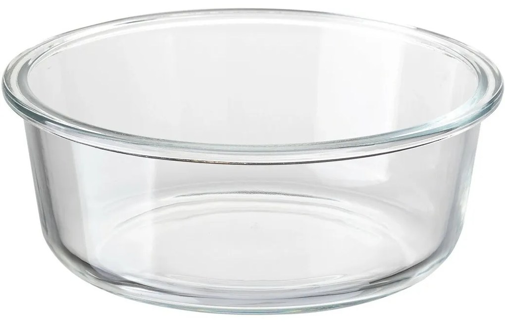 Florina Szklany pojemnik z pokrywką bambusową Clavato, 640 ml, L