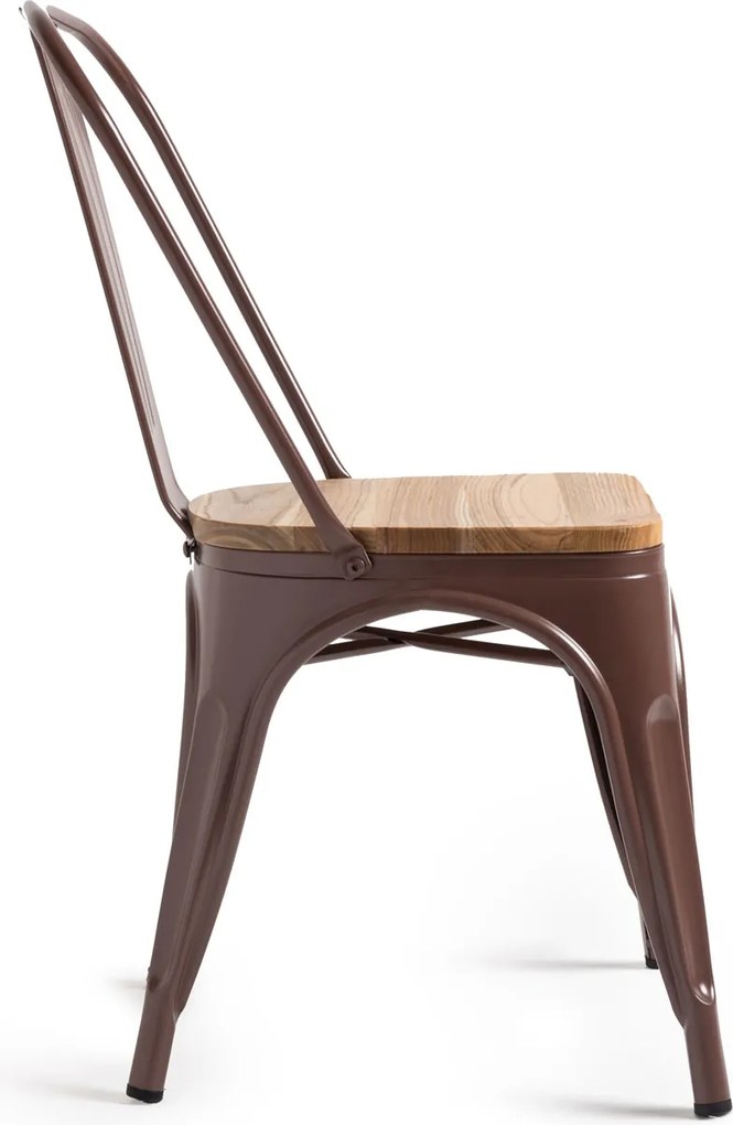 Zestaw 4 Krzese Torix Naturalne Drewno