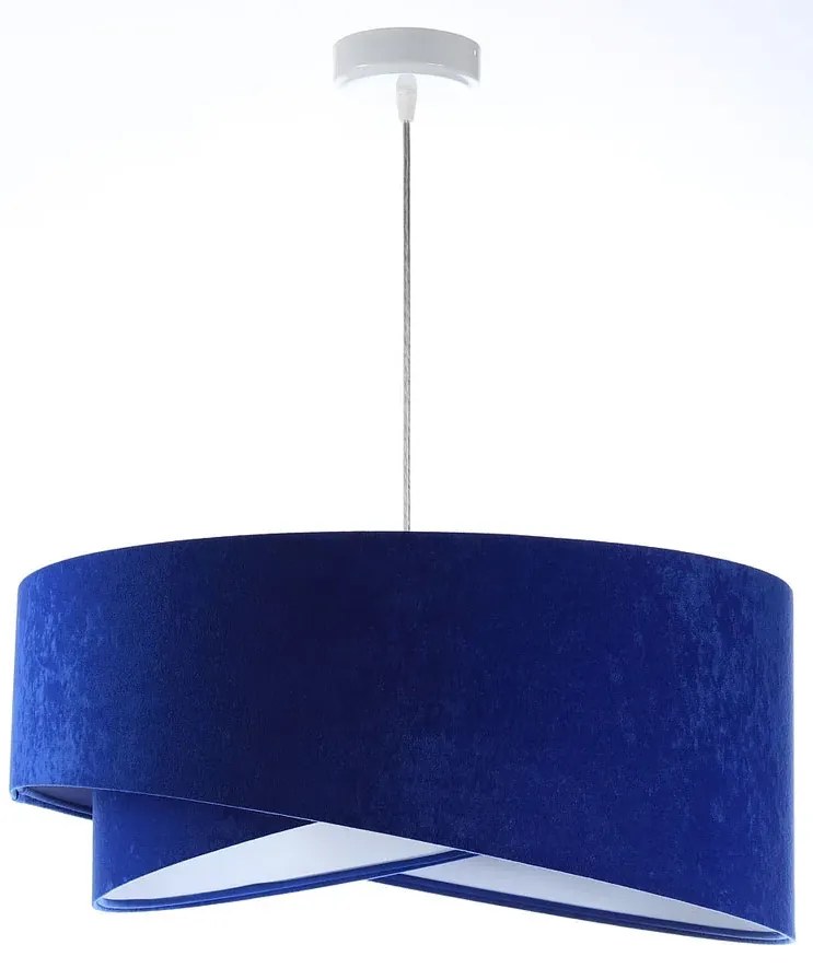 Niebiesko-biała asymetryczna lampa wisząca - 7X EX989 B4-T96