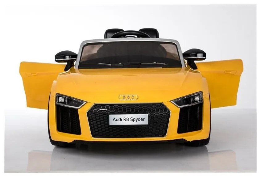 Auto na akumulator audi r8 spyder żółty