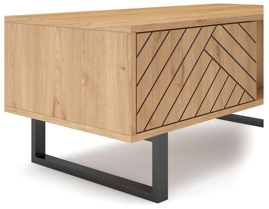 Stolik w dekorze dębu 55x110 cm Madona – Marckeric