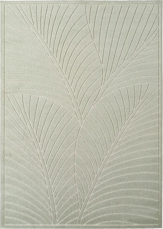 Dywan uniwersalny Nova 3D Motyw Roślinny oliwkowy 120 cm x 170 cm