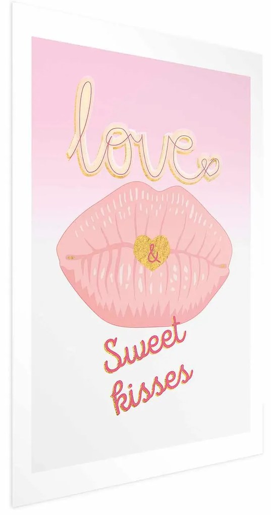 Plakat Sweet Kisses 29,7x42 cm bez ramy z marginesem ARTGEIST B