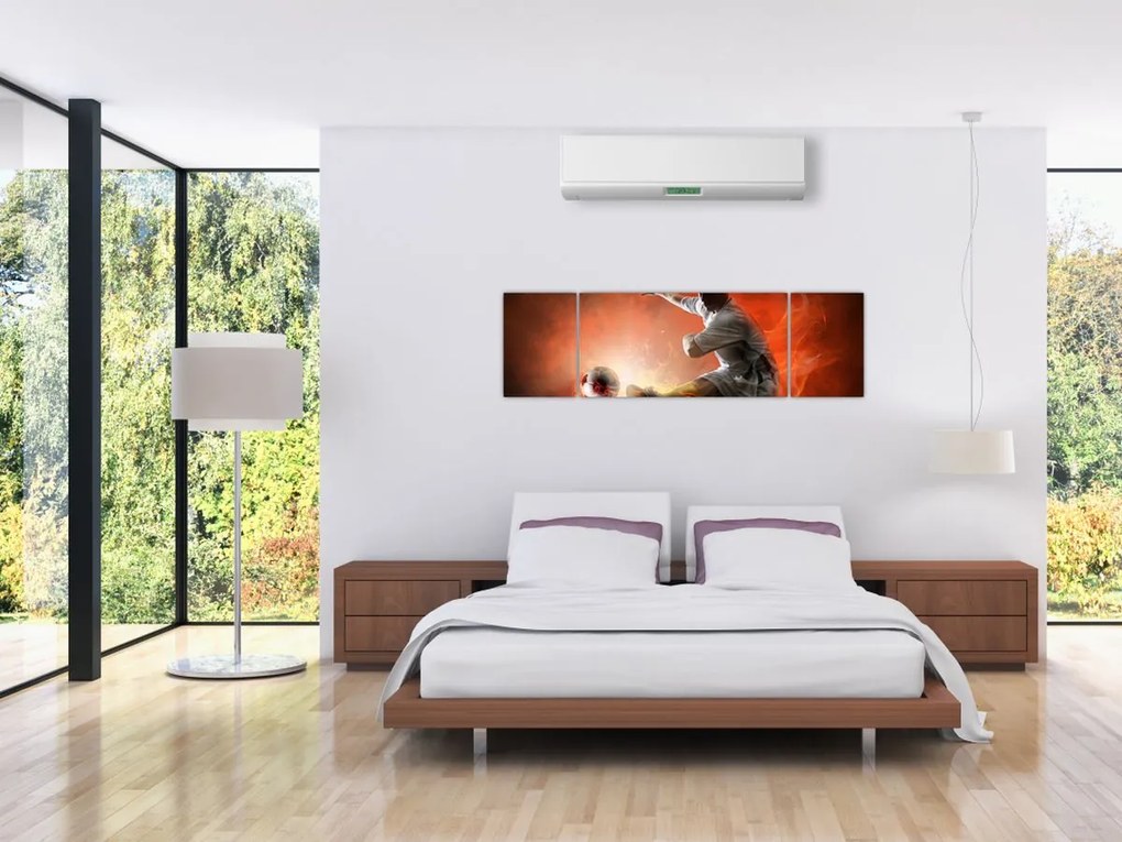 Obraz - Piłkarz (170x50 cm)