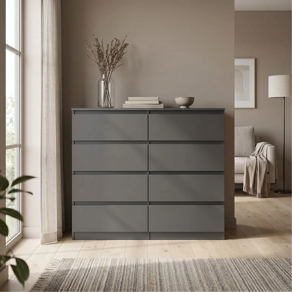 Komoda NUDO 120 cm do Salonu Sypialni Antracyt