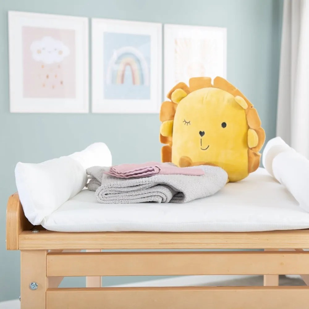 Biało-naturalny przewijak w dekorze brzozy Baby Pool – Roba