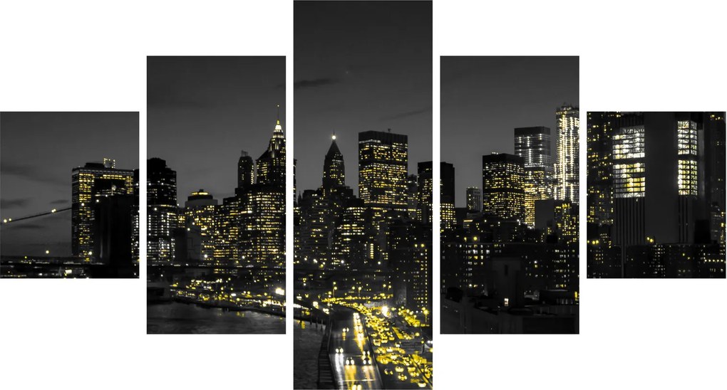 Obraz nocnej metropolii (125x70 cm)