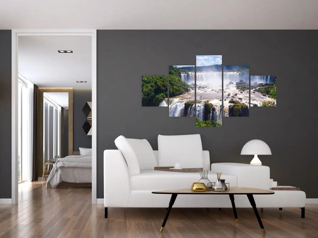 Obraz wodospadu Iguassu (125x70 cm)