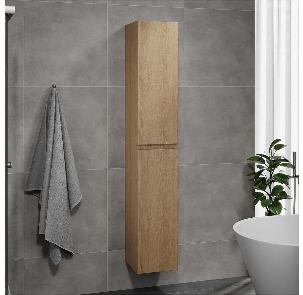 Szafka łazienkowa KENWOOD 186 cm dąb