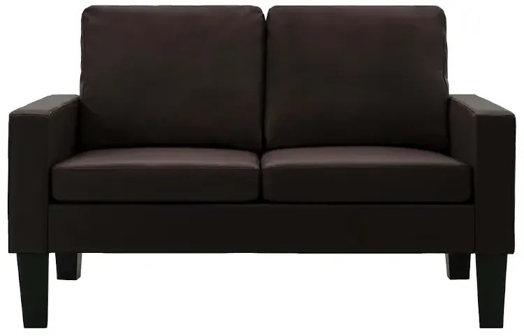 Brązowa skandynawska sofa 2-osobowa - Clorins 2X