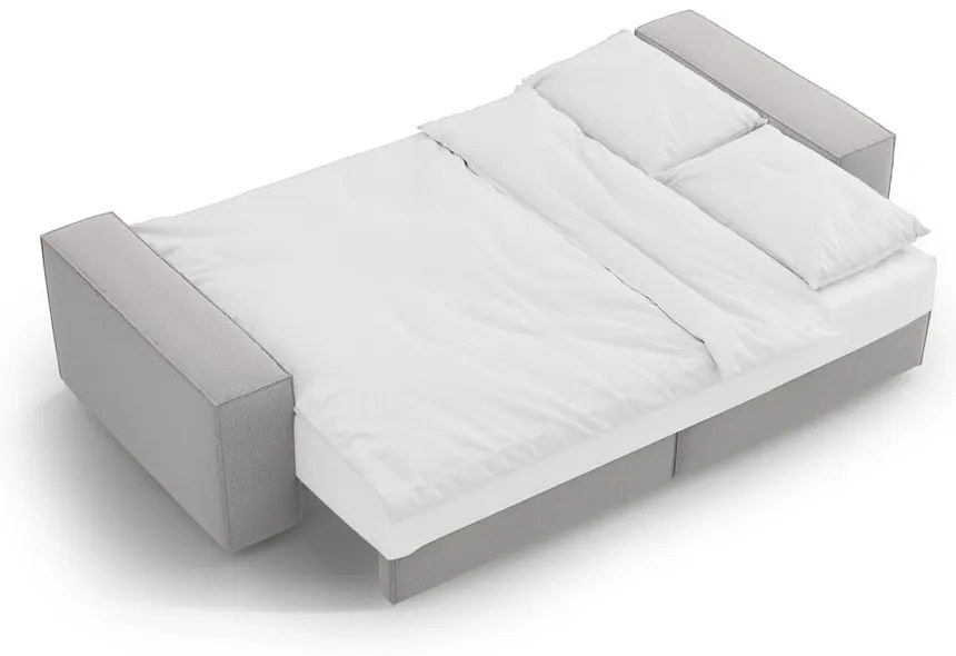 Jasnoszara rozkładana sofa 247 cm Jodie – Micadoni Home