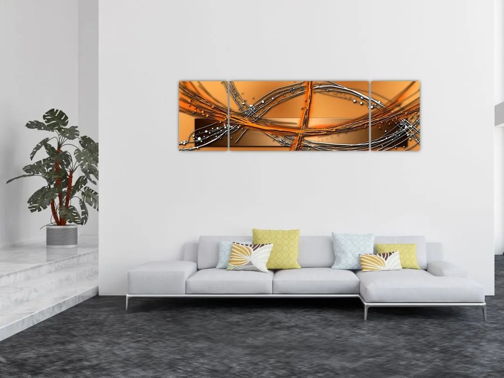 Abstrakcyjny obraz (170x50 cm)