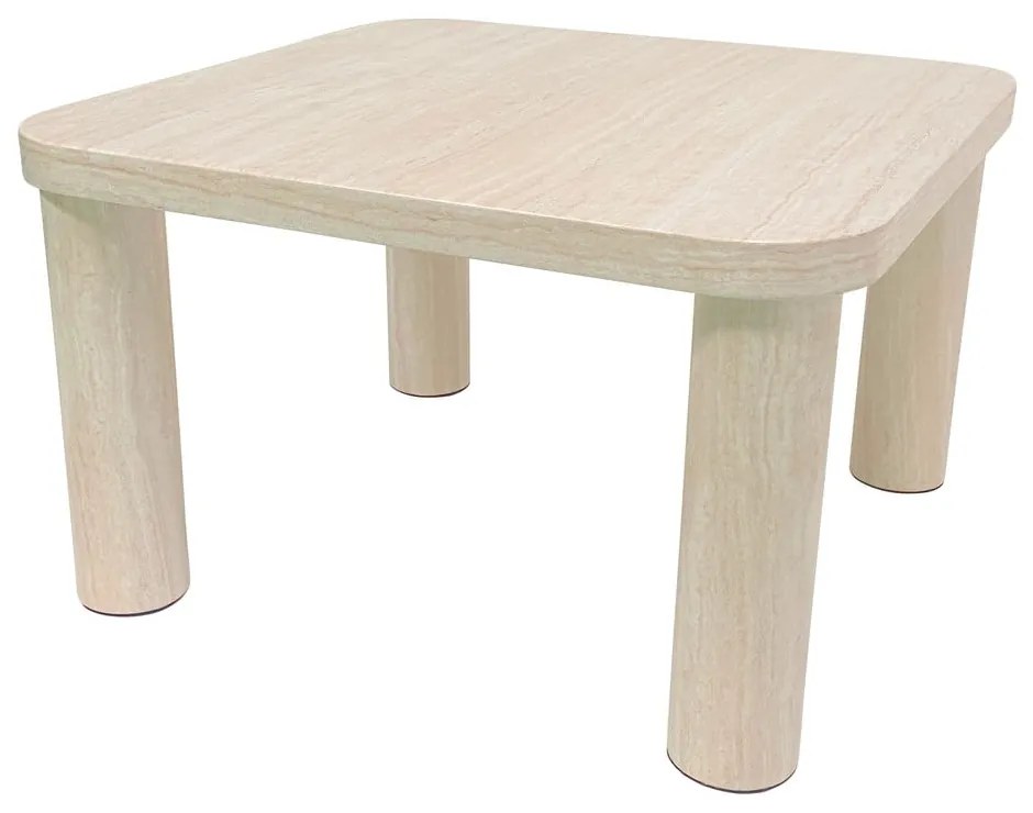 Beżowy stolik w dekorze marmuru 60x60 cm Solano – Actona