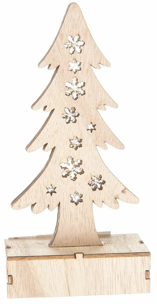 Świąteczna choinka świecąca 18,5 cm, LED, naturalny