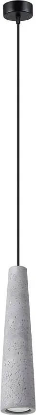 Betonowa industrialna lampa wisząca pojedyncza - A614 P0-R70
