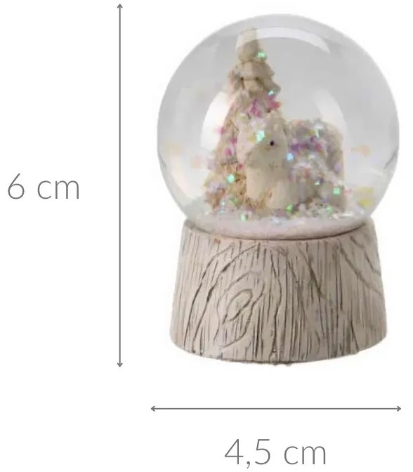 Kula śnieżna ze zwierzątkiem, Ø 4,5 cm