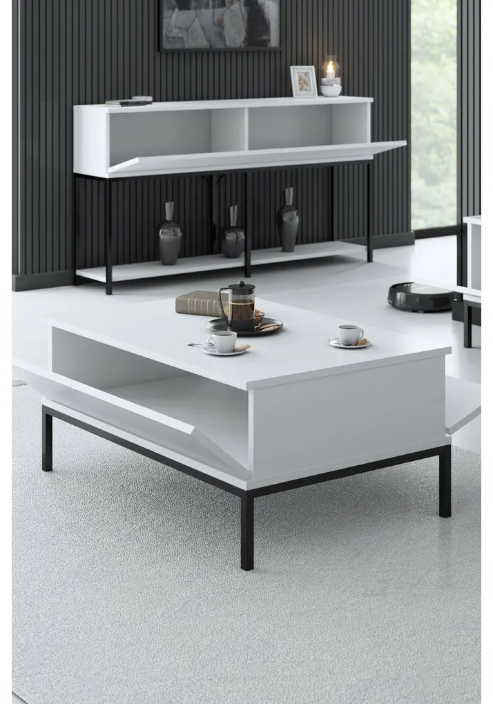 Stolik konferencyjny Lord White and Black