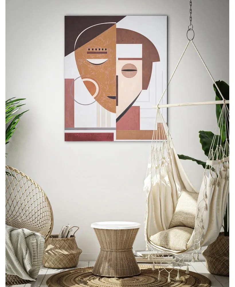 Ręcznie malowany obraz 80x100 cm Ethnic Face – Mauro Ferretti