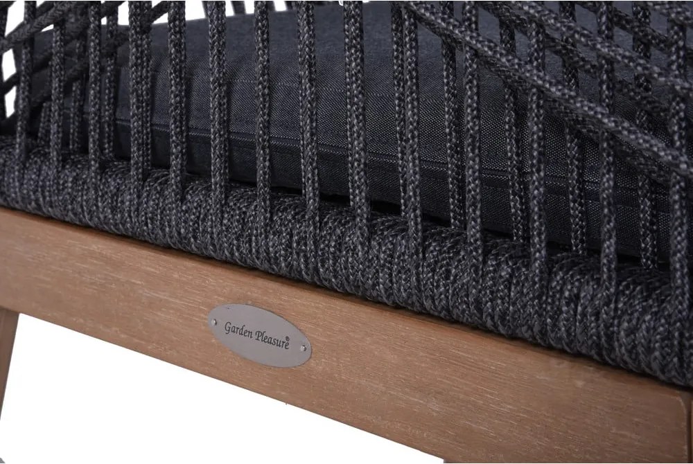 Szare drewniane krzesło ogrodowe Pomona – Garden Pleasure