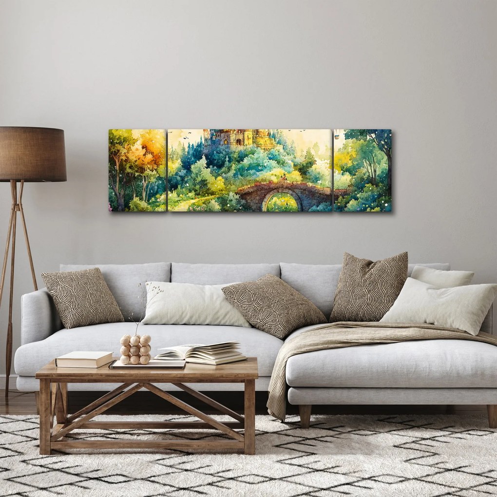 Obraz - Baśniowy zamek (170x50 cm)