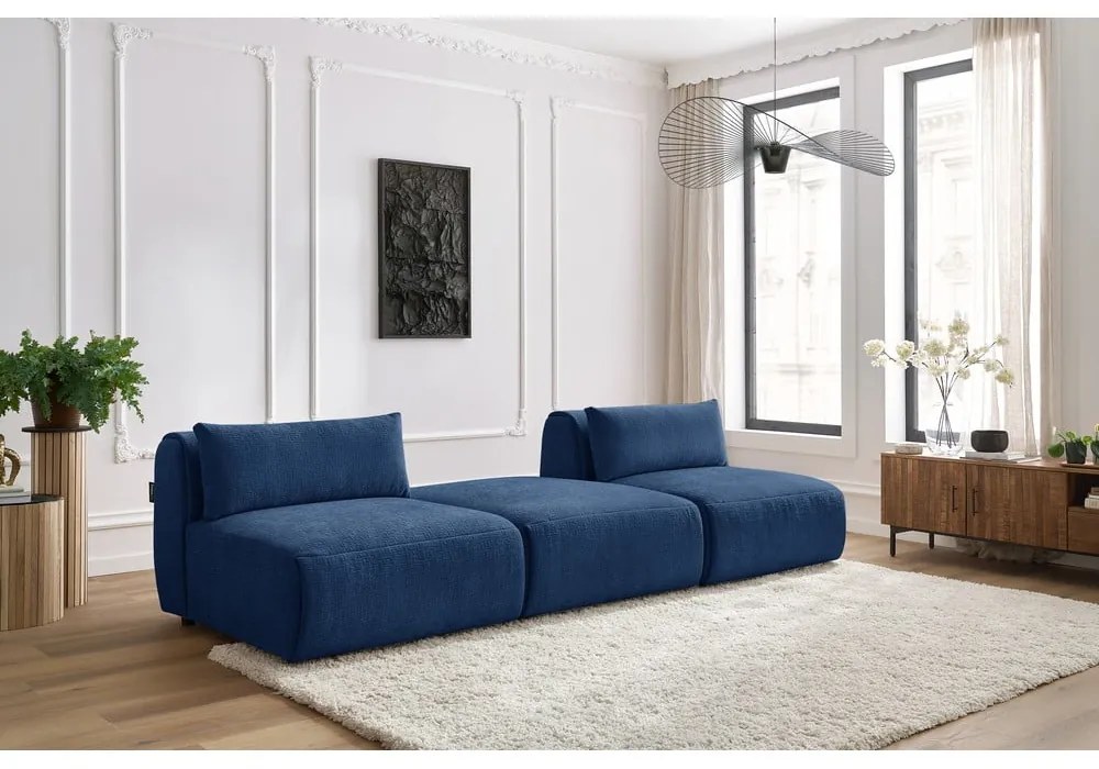 Ciemnoniebieska sofa 283 cm Jeanne – Bobochic Paris