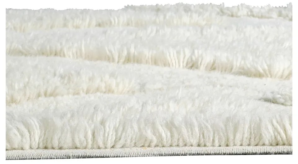 Biały wełniany dywan tkany ręcznie odpowiedni do prania170x240 cm Enkang Ivory – Lorena Canals