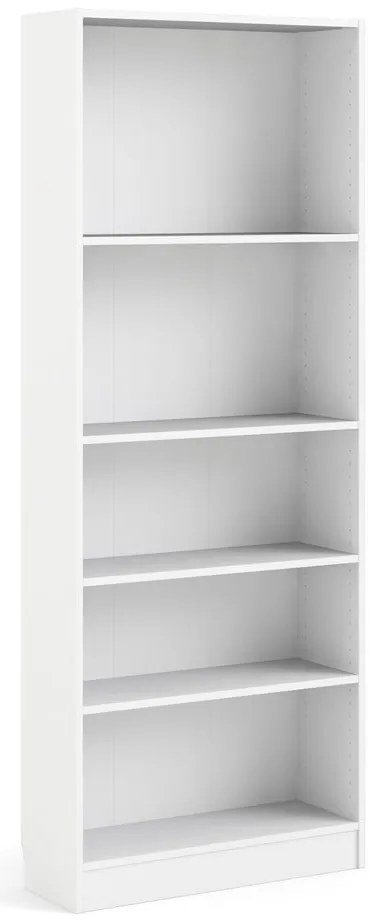 Biały regał Tvilum Basic, 79 x 203 cm