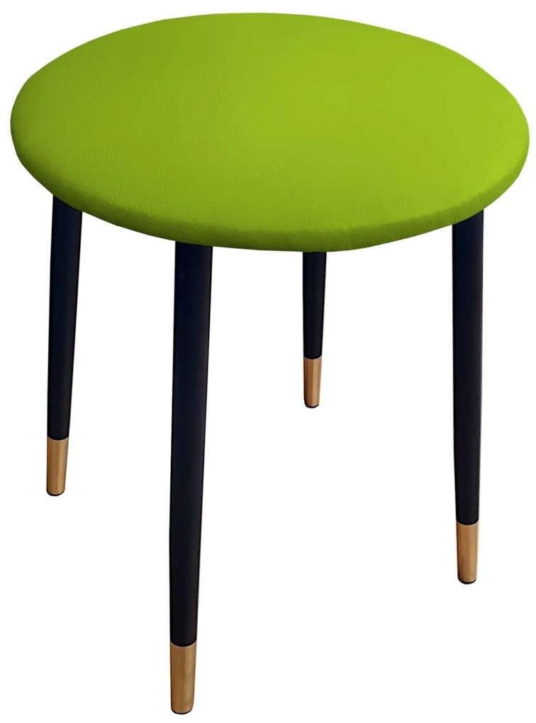 Taboret TRIX D5 limonka podstawa czarna/złota