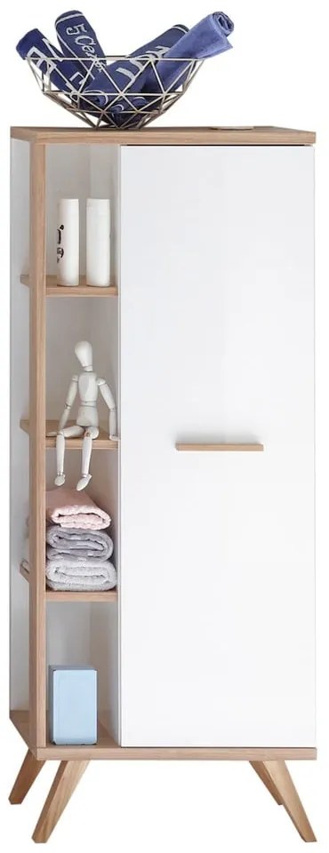 Biała niska szafka łazienkowa 51x128 cm Set 923 – Pelipal