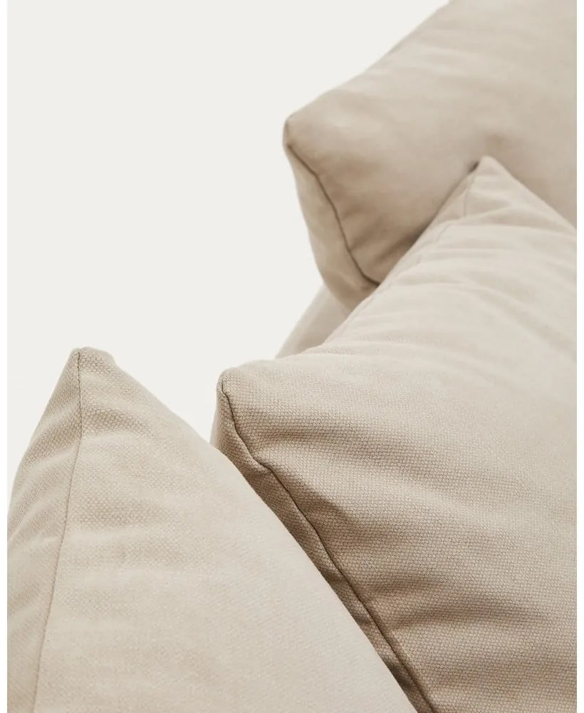 Beżowa lniana sofa 340 cm Nora – Kave Home
