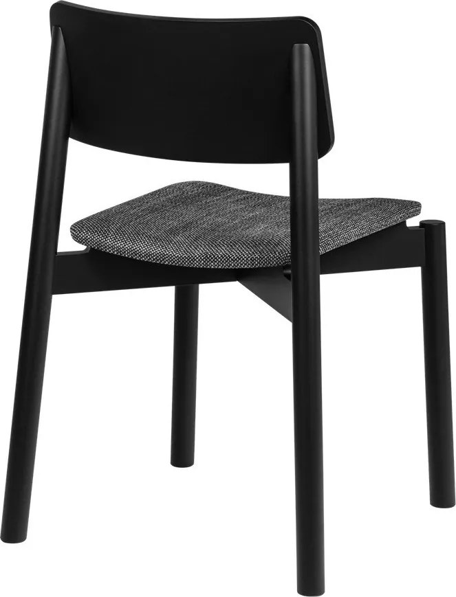 Czarne krzesło sztaplowane Wem – noo.ma