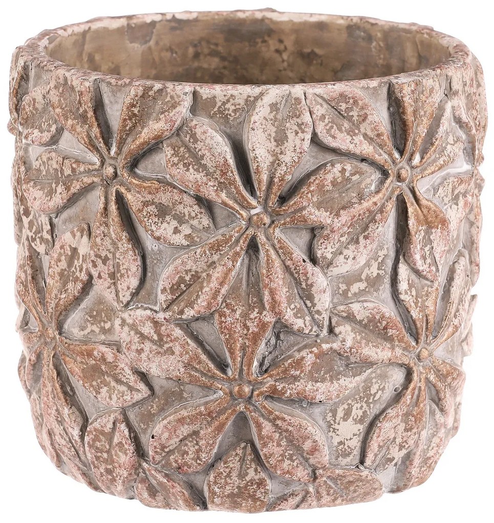 Betonowa donica Flower L, 18 x 16 cm, śred. 18 cm