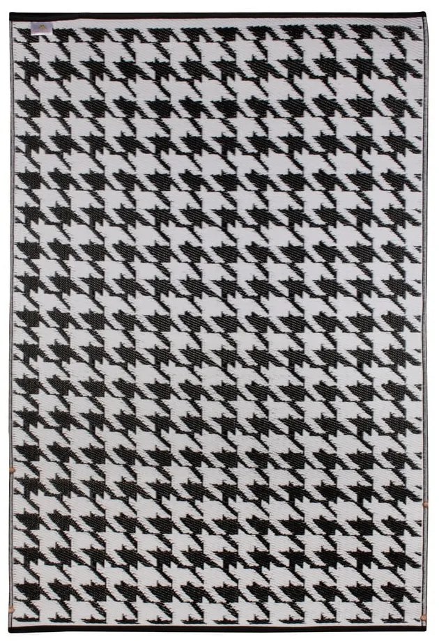 Czarno-biały dywan zewnętrzny Green Decore Houndstooth, 120x180 cm