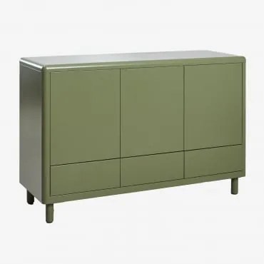 Aparador 120x40 Cm Ze Stali Michigan Intensywny Verde Olive - Sklum