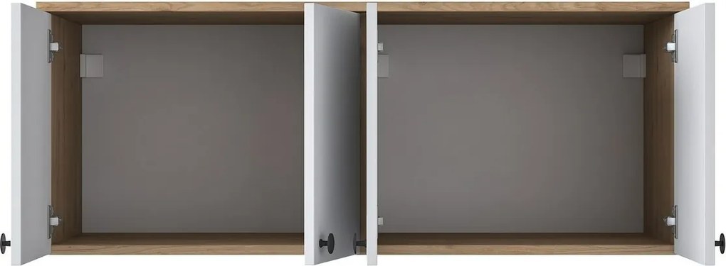 Szafka ścienna Bany Walnut and White