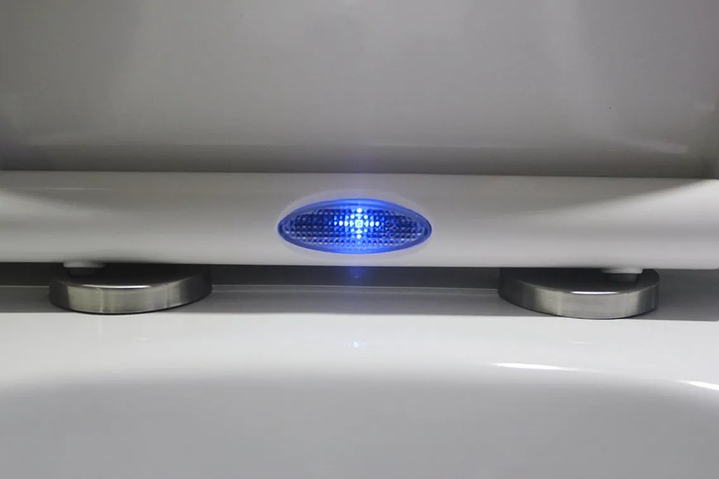 Deska sedesowa wolnoopadająca Soft-Close U1002Biały połysk z oświetleniem LED
