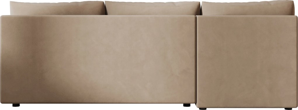 Rozkładana narożna sofa VENORIA SLIM 200x143 cm, beżowa, uniwersalna + 2 poduszki GRATIS