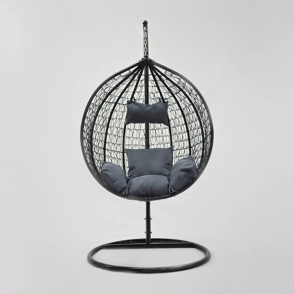 Fotel wiszący kokon Marius czarny PATIO