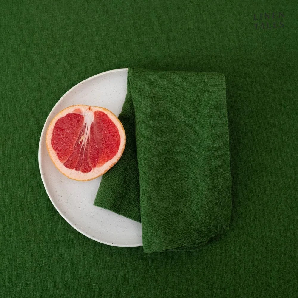 Lniany bieżnik 40x150 cm True Green – Linen Tales