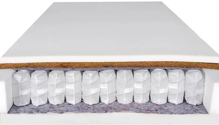 Materac kieszeniowy z matą kokosową 80x200 G0-C75