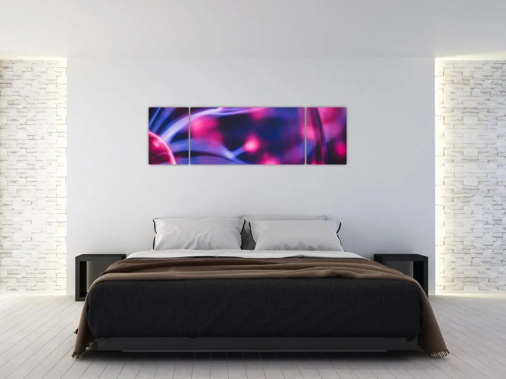 Abstrakcyjny fioletowy obraz (170x50 cm)