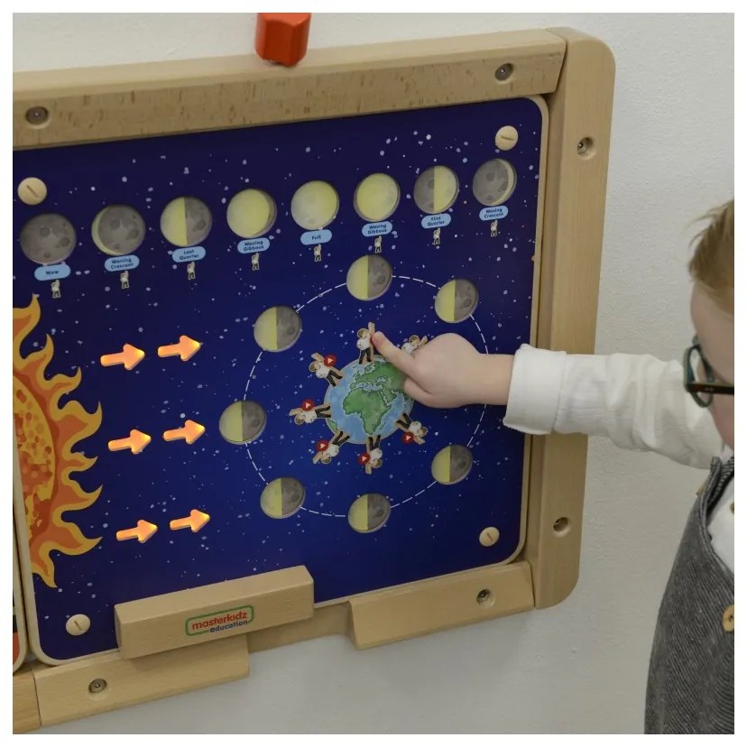 Masterkidz tablica edukacyjna fazy księżyca montessori