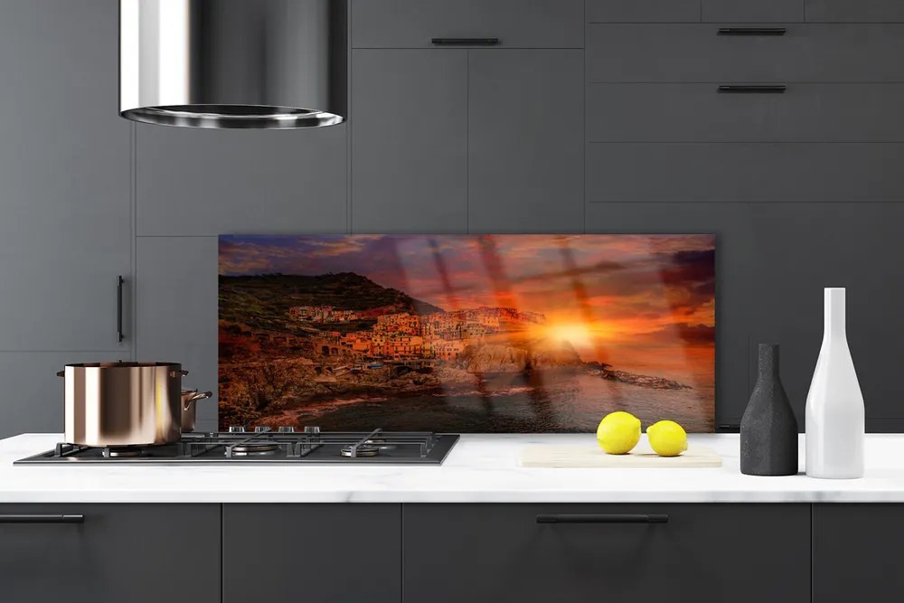 Panel Kuchenny Panorama Portowego Miasta