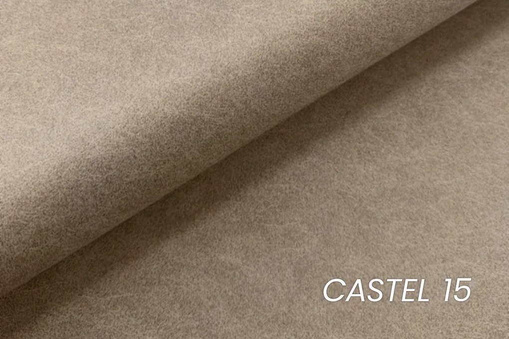 Łóżko tapicerowane Molino 160x200 z pojemnikiem - beżowy welur Castel 15