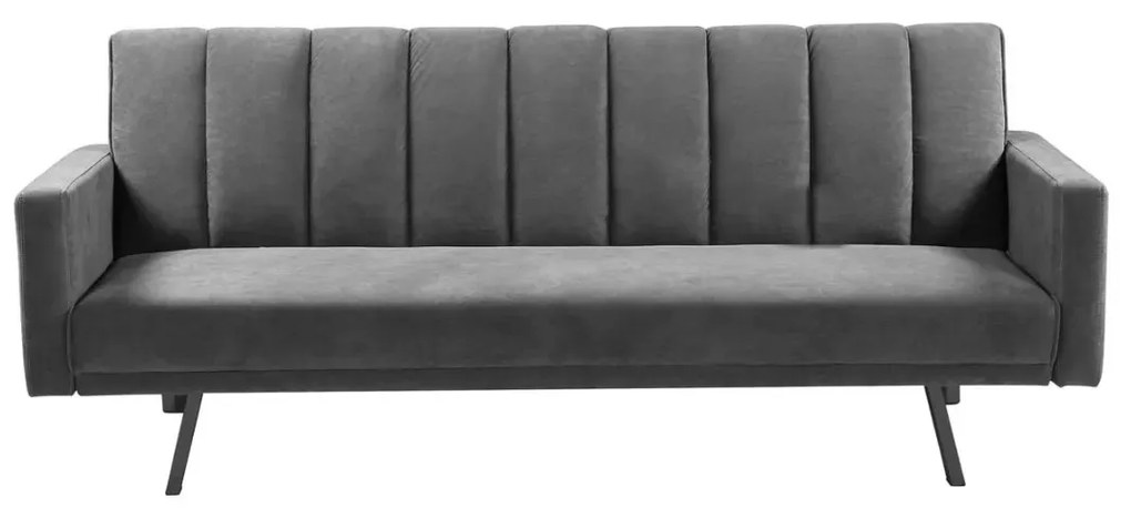 Sofa rozkładana ARMANDO VELVET szara HALMAR