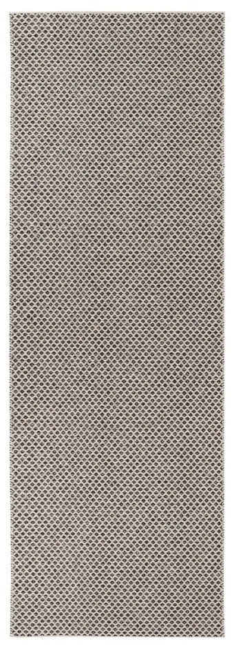 Kremowo-czarny chodnik odpowiedni na zewnątrz Narma Diby, 70x150 cm