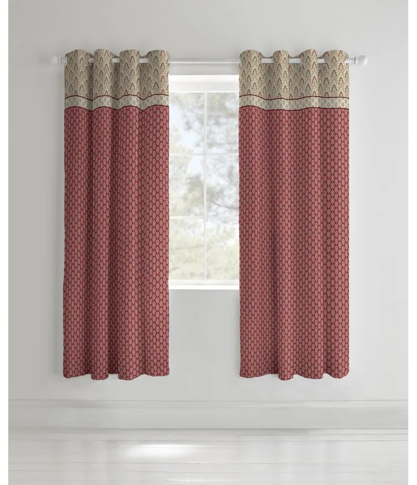 Brązowe zasłony zestaw 2 szt. 168x183 cm Kashmir – Catherine Lansfield