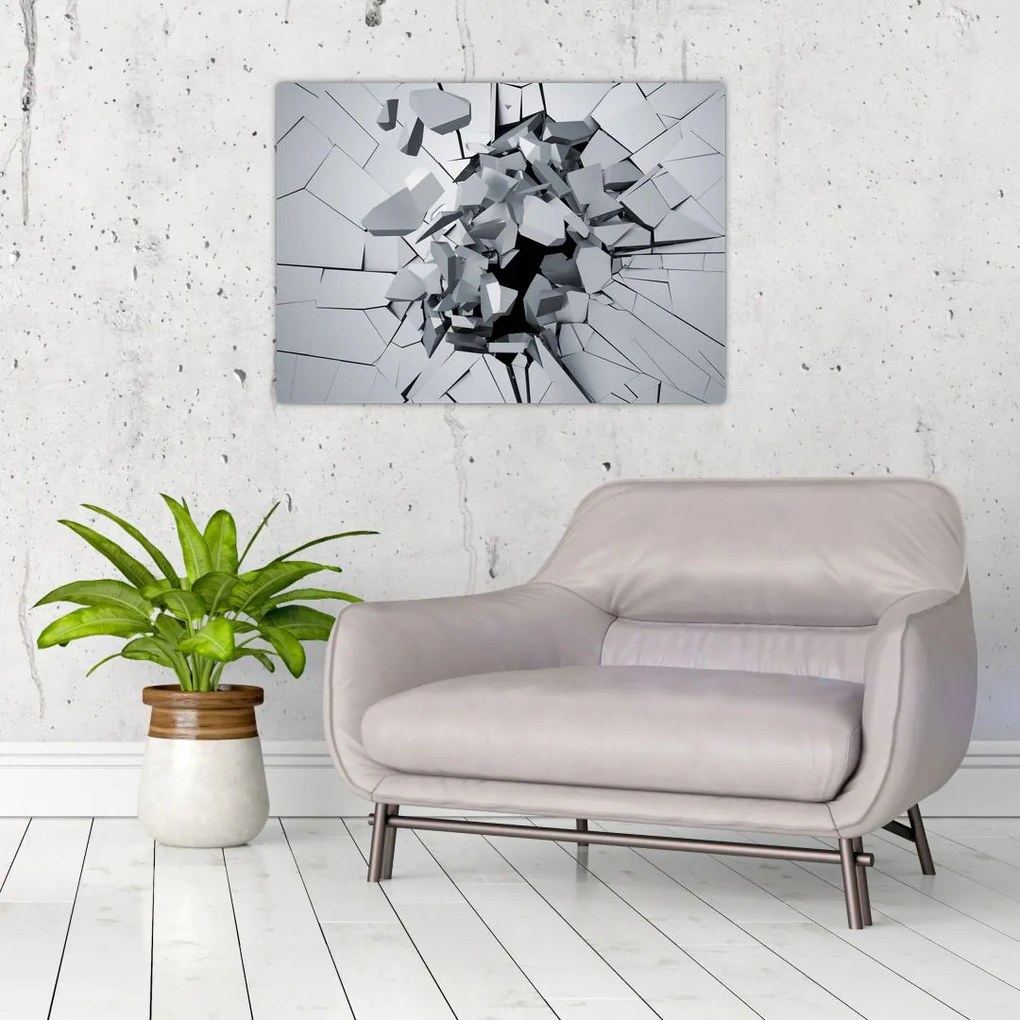 Obraz abstrakcja 3D (70x50 cm)